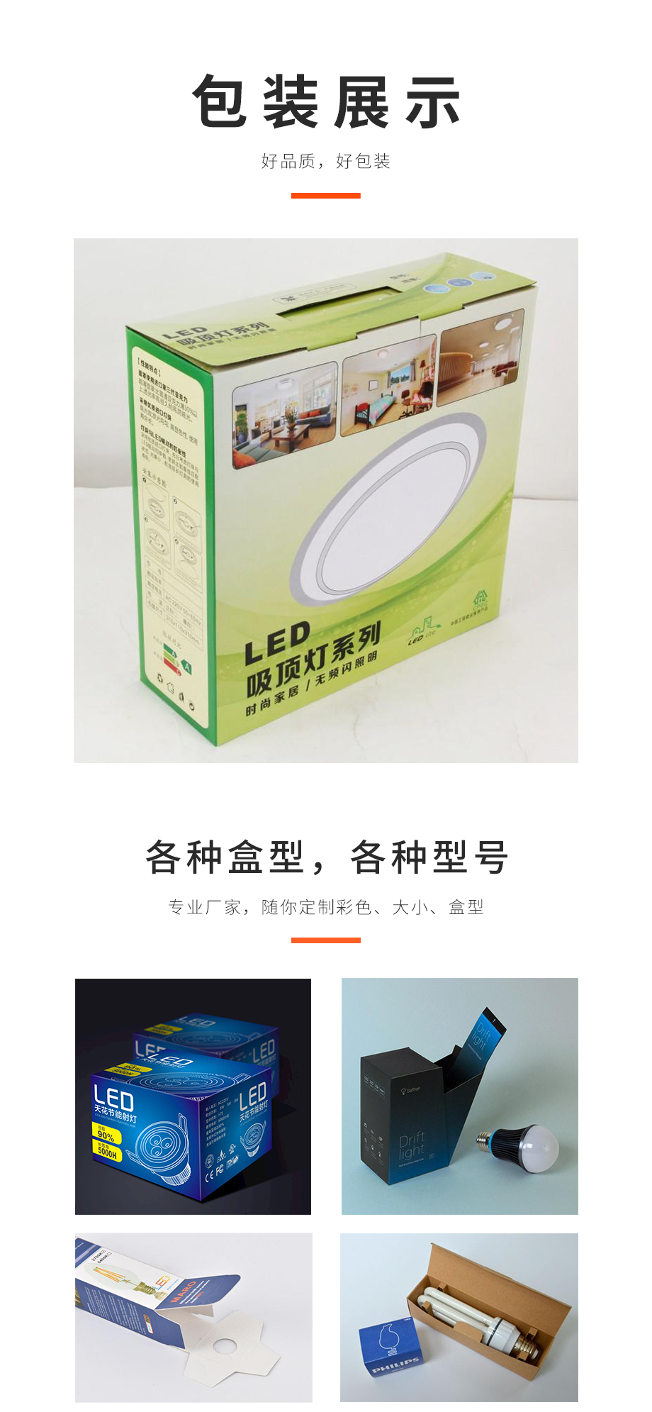 LED灯包装盒箱定制生产厂家