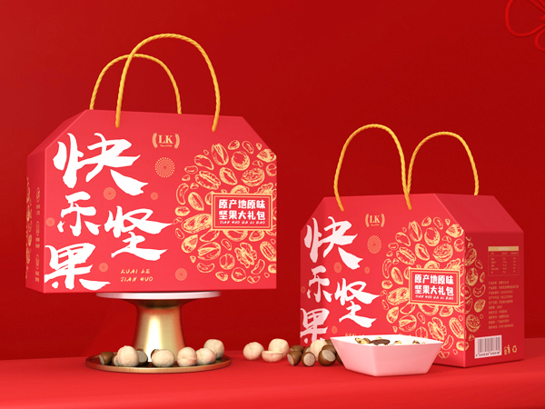 零食包装礼盒、彩盒、纸箱设计定制