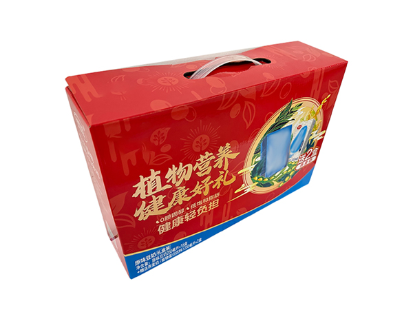 纯牛奶豆奶酸奶包装纸箱红色彩箱