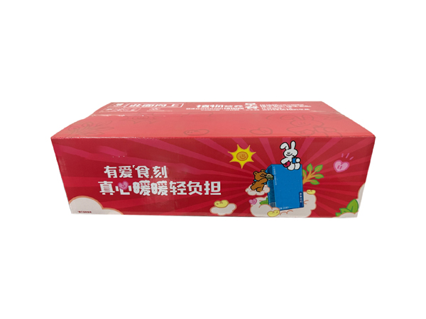 红色包装箱豆奶制品包装设计定制
